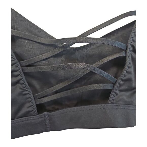 Victoria Sport Victoria's Secret Black Strappy Crisscross Back Sports Bra M - Picture 5 of 8
